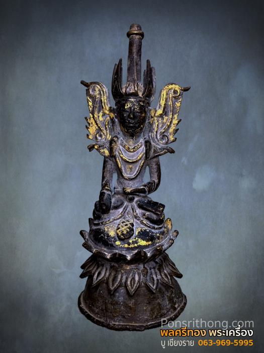 พระพุทธรูปพม่า(ทองสัมฤทธิ์พม่า) ศิลปะชาน Jambhupati Buddha