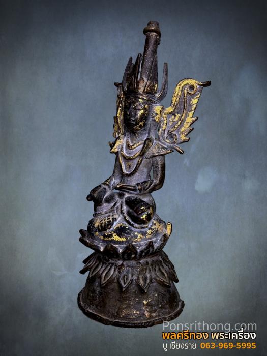 พระพุทธรูปพม่า(ทองสัมฤทธิ์พม่า) ศิลปะชาน Jambhupati Buddha